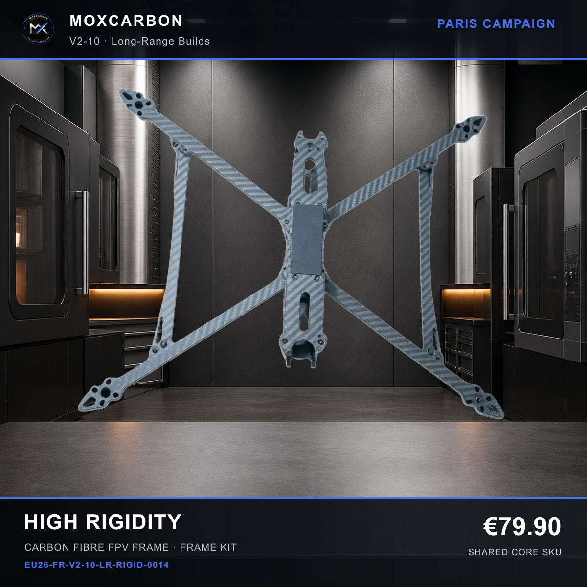 MOX MARK4 V2 10-Inch Carbon Fibre FPV Frame — Paris High Rigidity 0014 product image