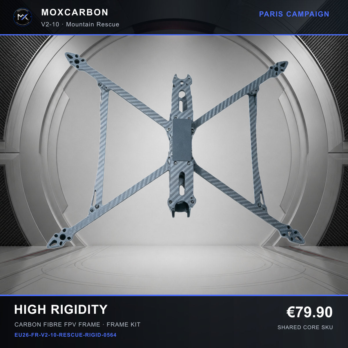 MOX MARK4 V2 10-Inch Carbon Fibre FPV Frame — Paris High Rigidity 0564 product image