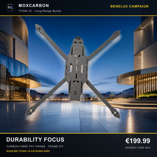 MOX MARK4 Titan GOW 13-Inch Carbon Fibre FPV Frame — Benelux Durability Focus 0095 product image