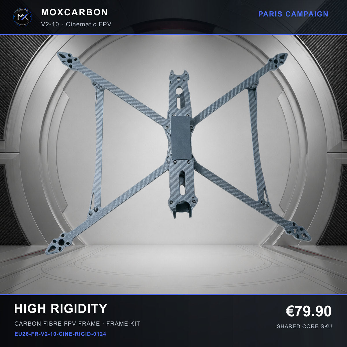 MOX MARK4 V2 10-Inch Carbon Fibre FPV Frame — Paris High Rigidity 0124 product image