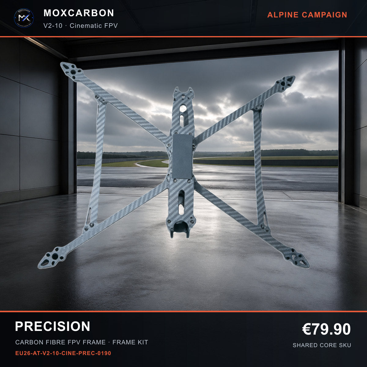 MOX MARK4 V2 10-Inch Carbon Fibre FPV Frame — Alpine Precision 0190 product image
