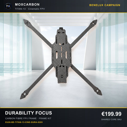 MOX MARK4 Titan GOW 13-Inch Carbon Fibre FPV Frame — Benelux Durability Focus 0205 product image