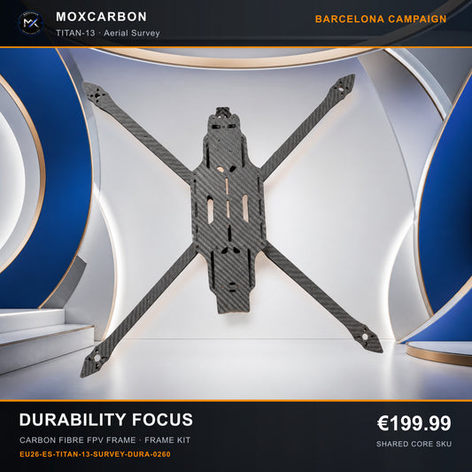 MOX MARK4 Titan GOW 13-Inch Carbon Fibre FPV Frame — Barcelona Durability Focus 0260 product image