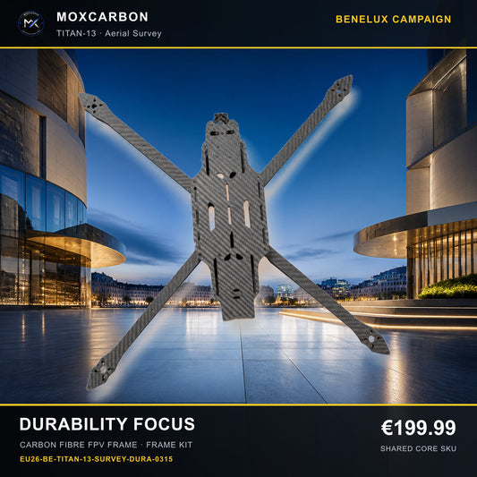 MOX MARK4 Titan GOW 13-Inch Carbon Fibre FPV Frame — Benelux Durability Focus 0315 product image