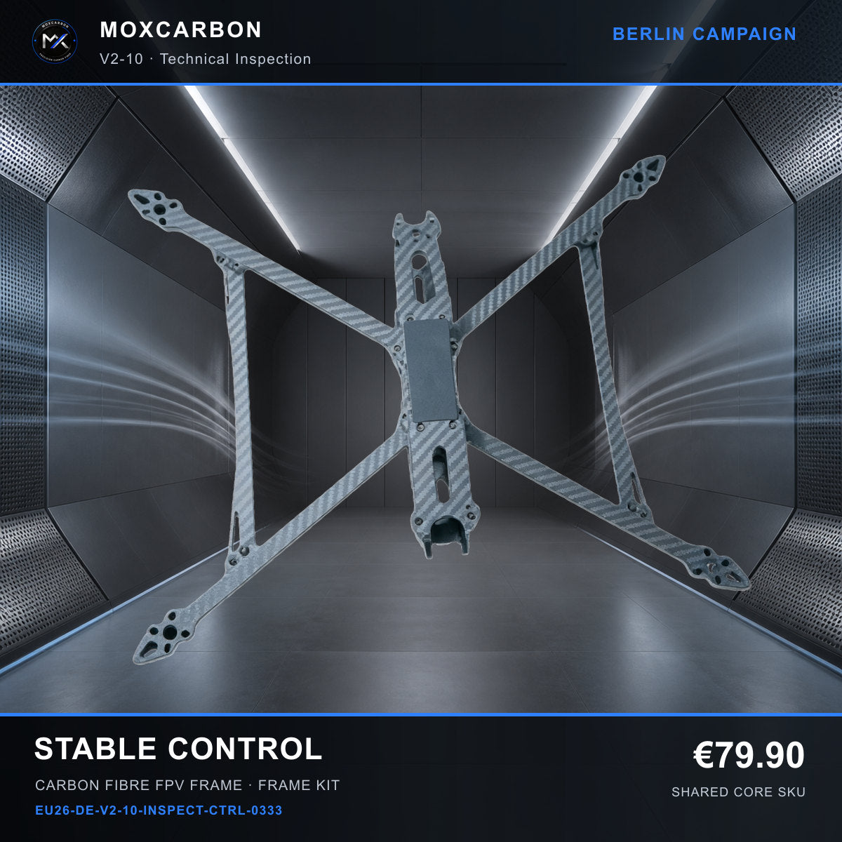 MOX MARK4 V2 10-Inch Carbon Fibre FPV Frame — Berlin Stable Control 0333 product image