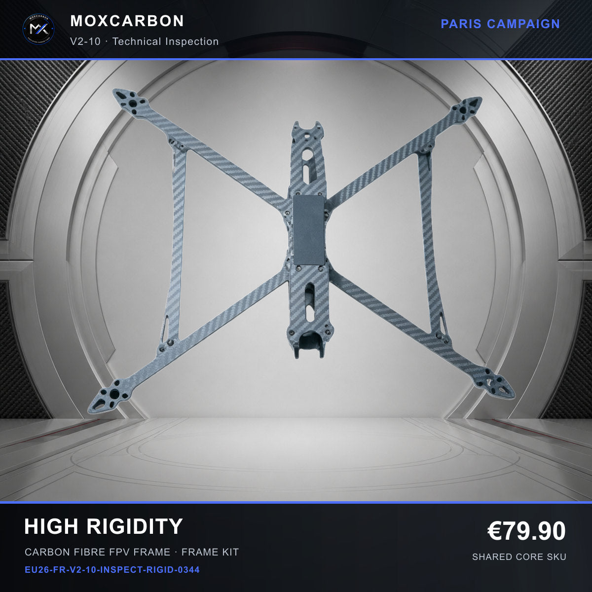 MOX MARK4 V2 10-Inch Carbon Fibre FPV Frame — Paris High Rigidity 0344 product image