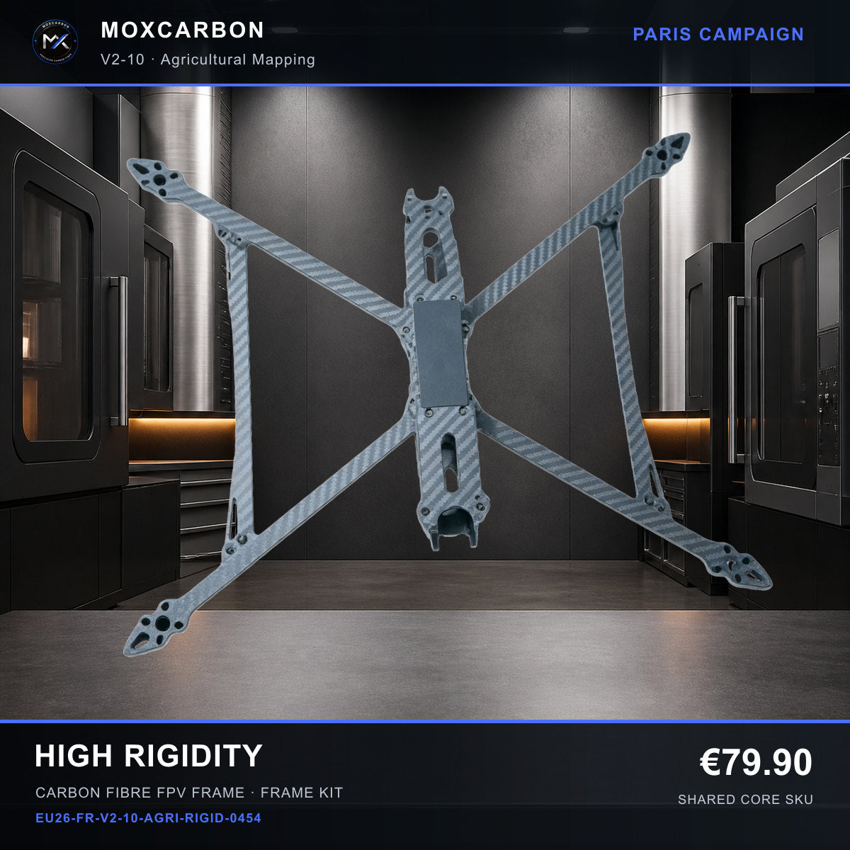 MOX MARK4 V2 10-Inch Carbon Fibre FPV Frame — Paris High Rigidity 0454 product image