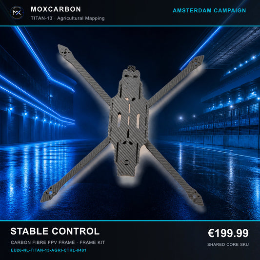 MOX MARK4 Titan GOW 13-Inch Carbon Fibre FPV Frame — Amsterdam Stable Control 0491 product image