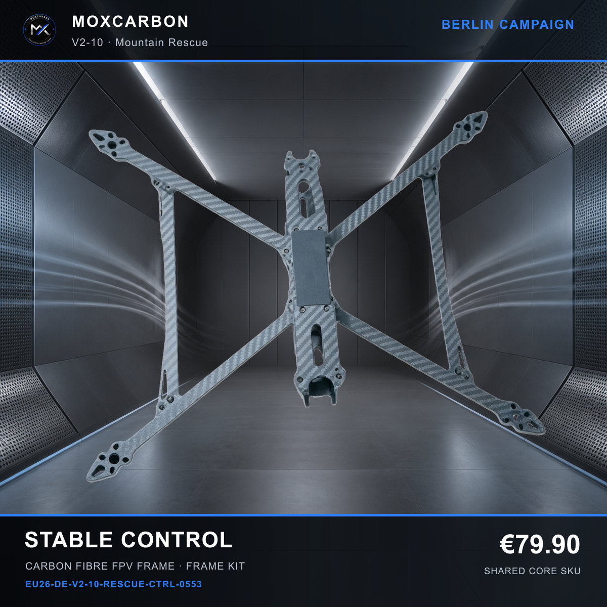 MOX MARK4 V2 10-Inch Carbon Fibre FPV Frame — Berlin Stable Control 0553 product image