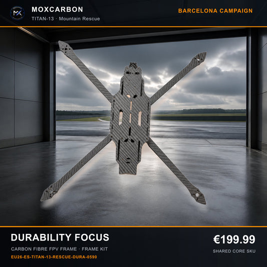 MOX MARK4 Titan GOW 13-Inch Carbon Fibre FPV Frame — Barcelona Durability Focus 0590 product image