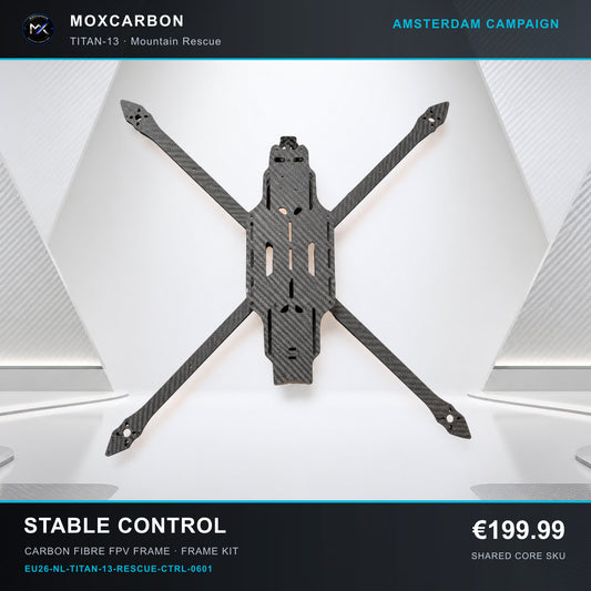 MOX MARK4 Titan GOW 13-Inch Carbon Fibre FPV Frame — Amsterdam Stable Control 0601 product image