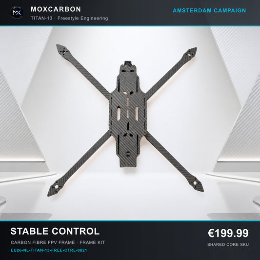 MOX MARK4 Titan GOW 13-Inch Carbon Fibre FPV Frame — Amsterdam Stable Control 0821 product image