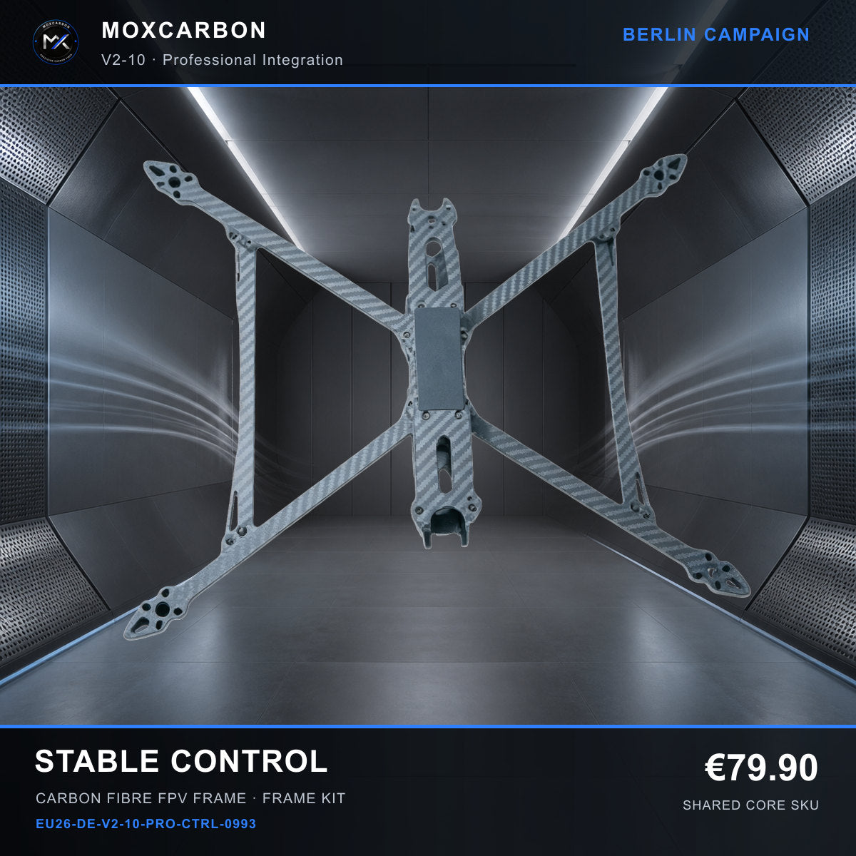 MOX MARK4 V2 10-Inch Carbon Fibre FPV Frame — Berlin Stable Control 0993 product image
